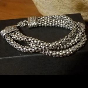 Silpada Sterling Popcorn Bracelet